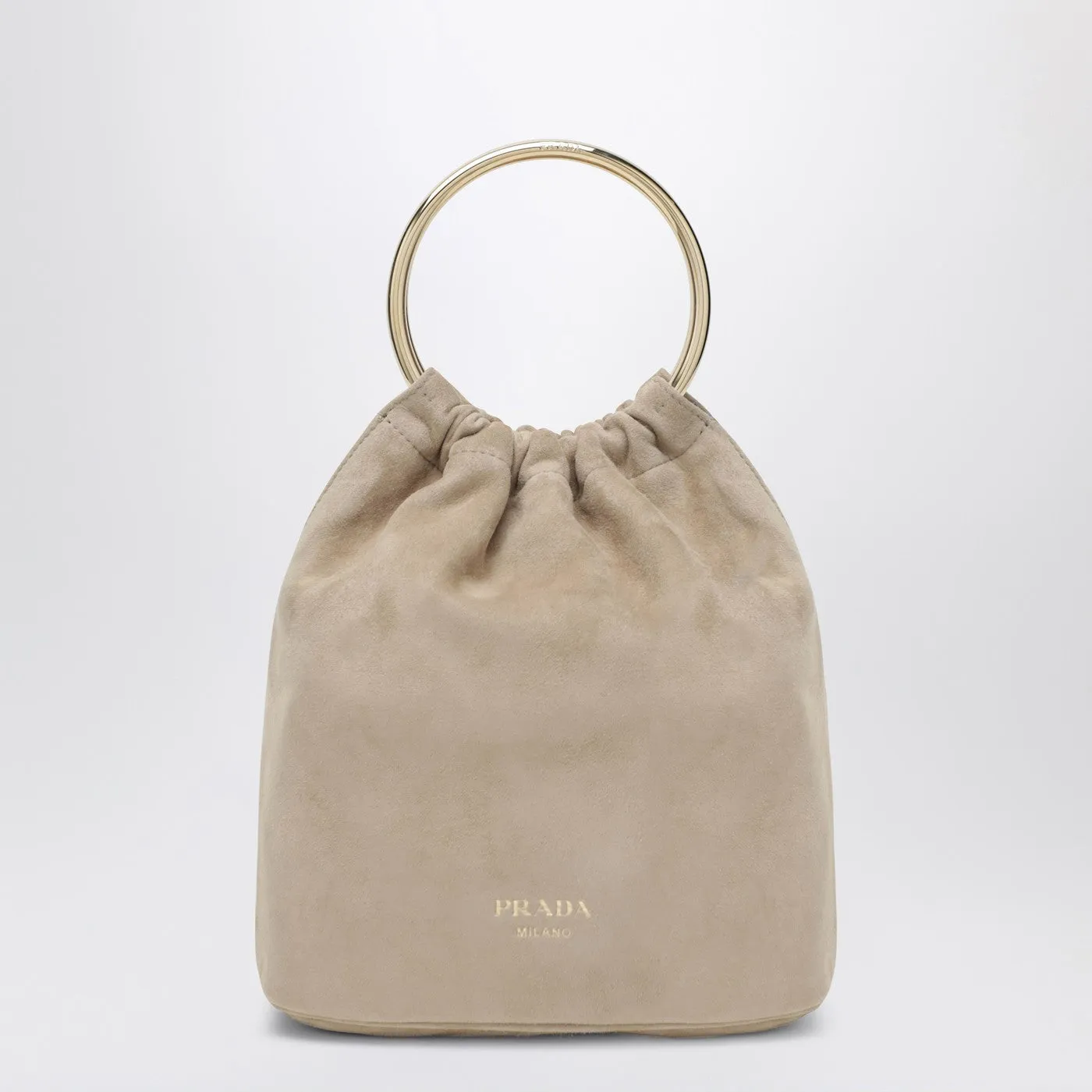 Mini Bucket Bag In Desert Suede sold by Wanan Luxury