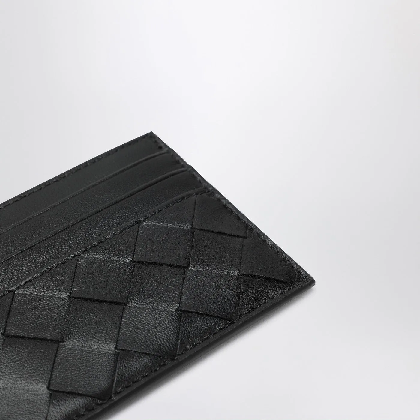 Black Card Holder In Intrecciato sold by Wanan Luxury product image thumbnail 3