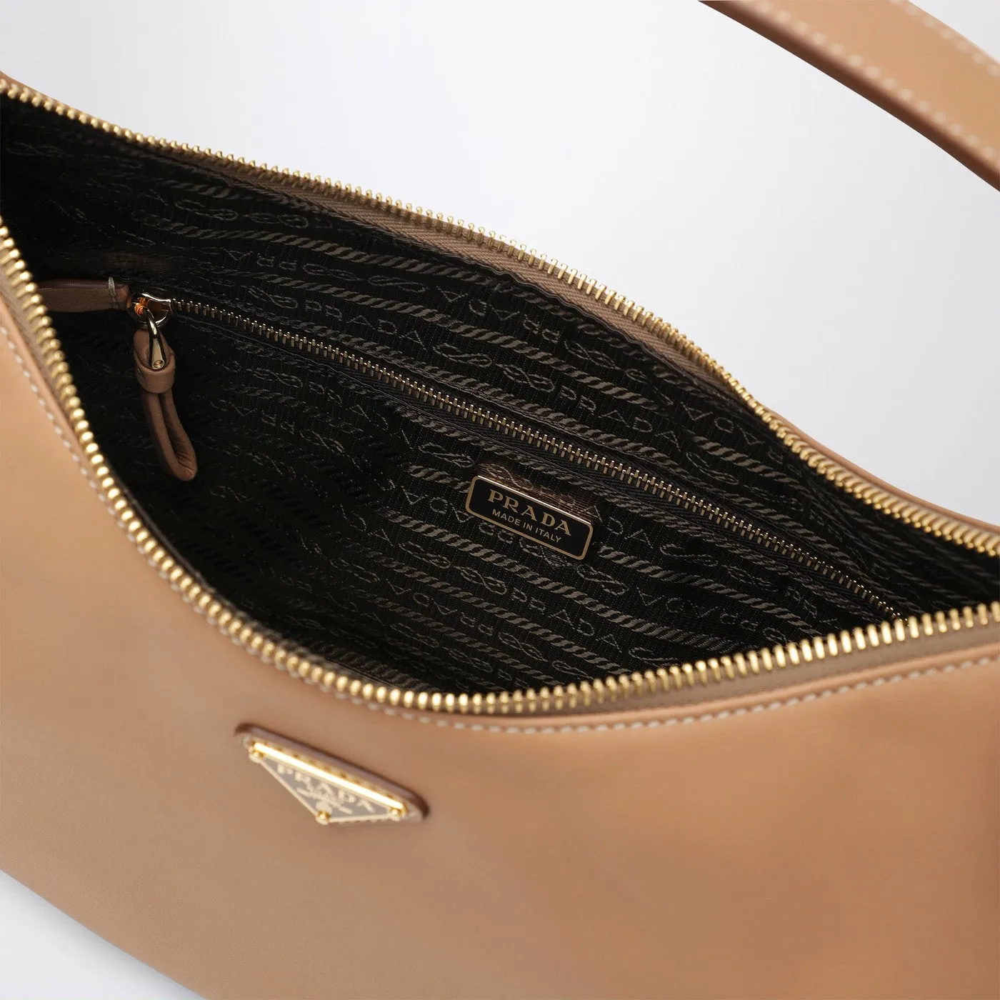 Light Brown Leather Shoulder Bag sold by Wanan Luxury product image thumbnail 3