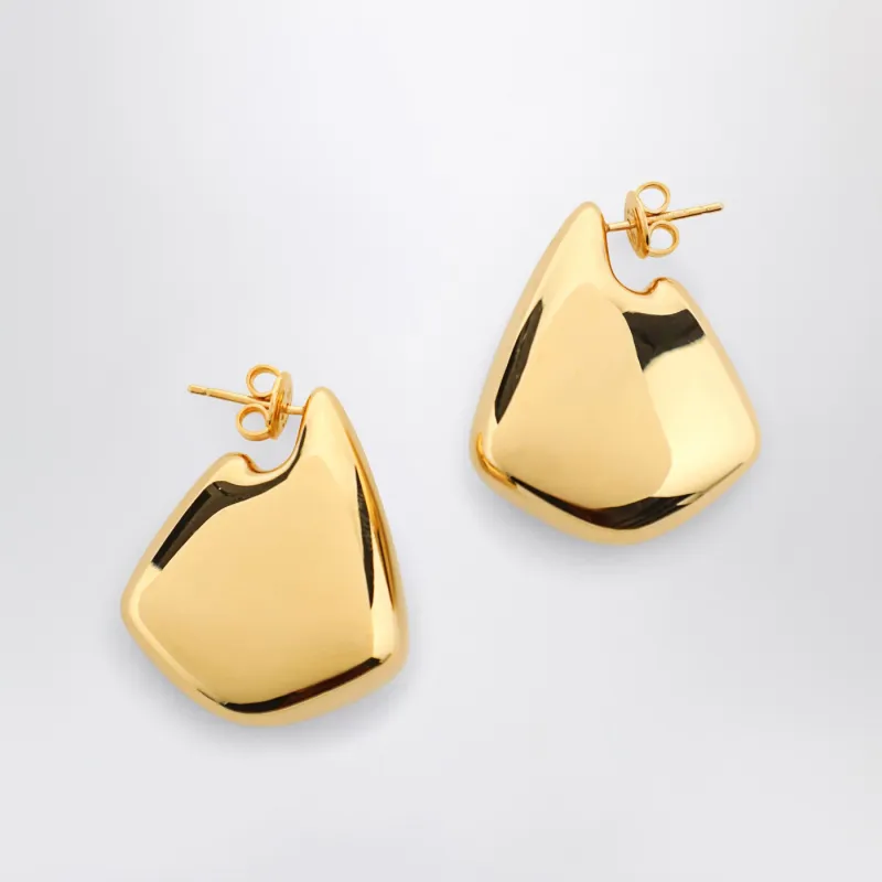 Small Fin Earrings With Gold-Tone Finish made by Bottega Veneta