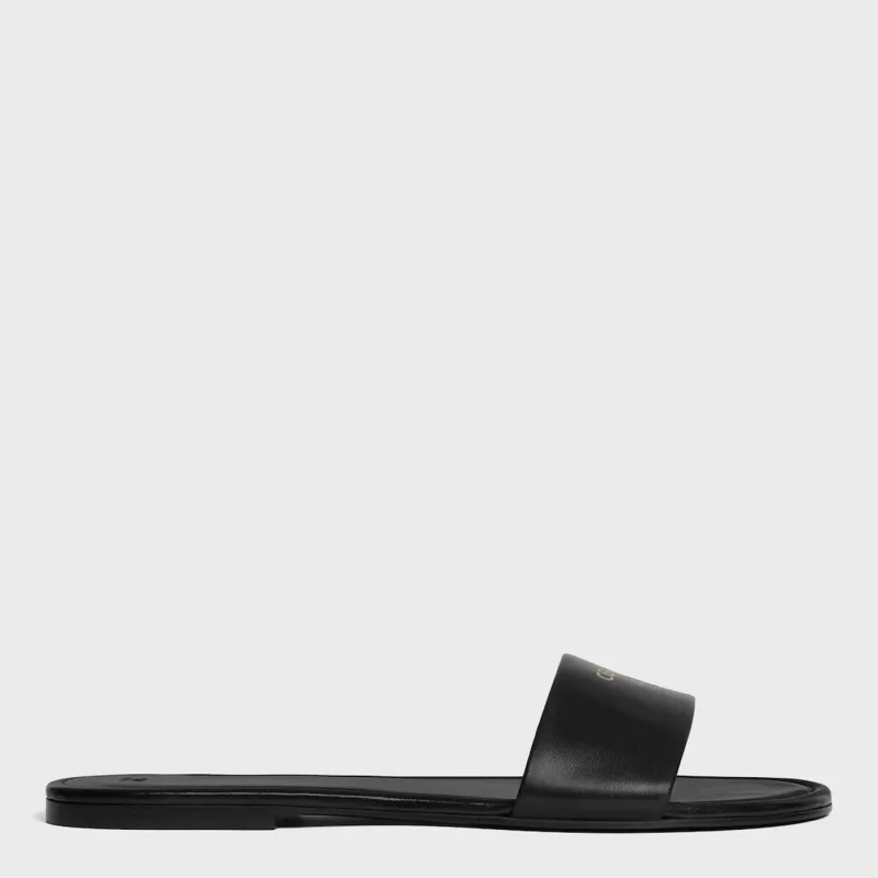 Coast Mule In Black Lambskin made by Celine