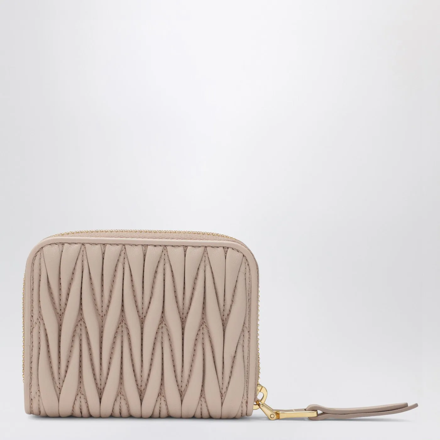Powder-Pink Matelassé Nappa Coin Purse sold by Wanan Luxury product image thumbnail 2