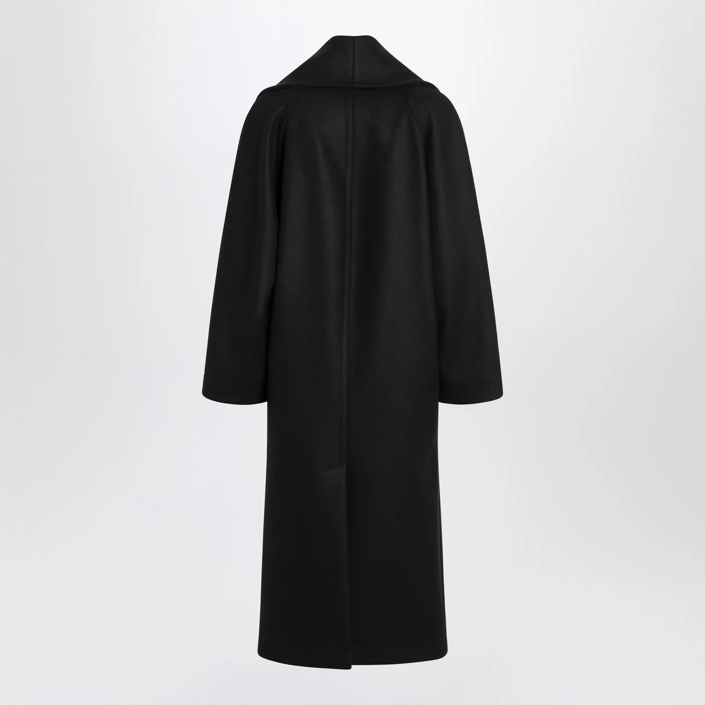 Black Wool Double-Breasted Coat sold by Wanan Luxury product image thumbnail 2