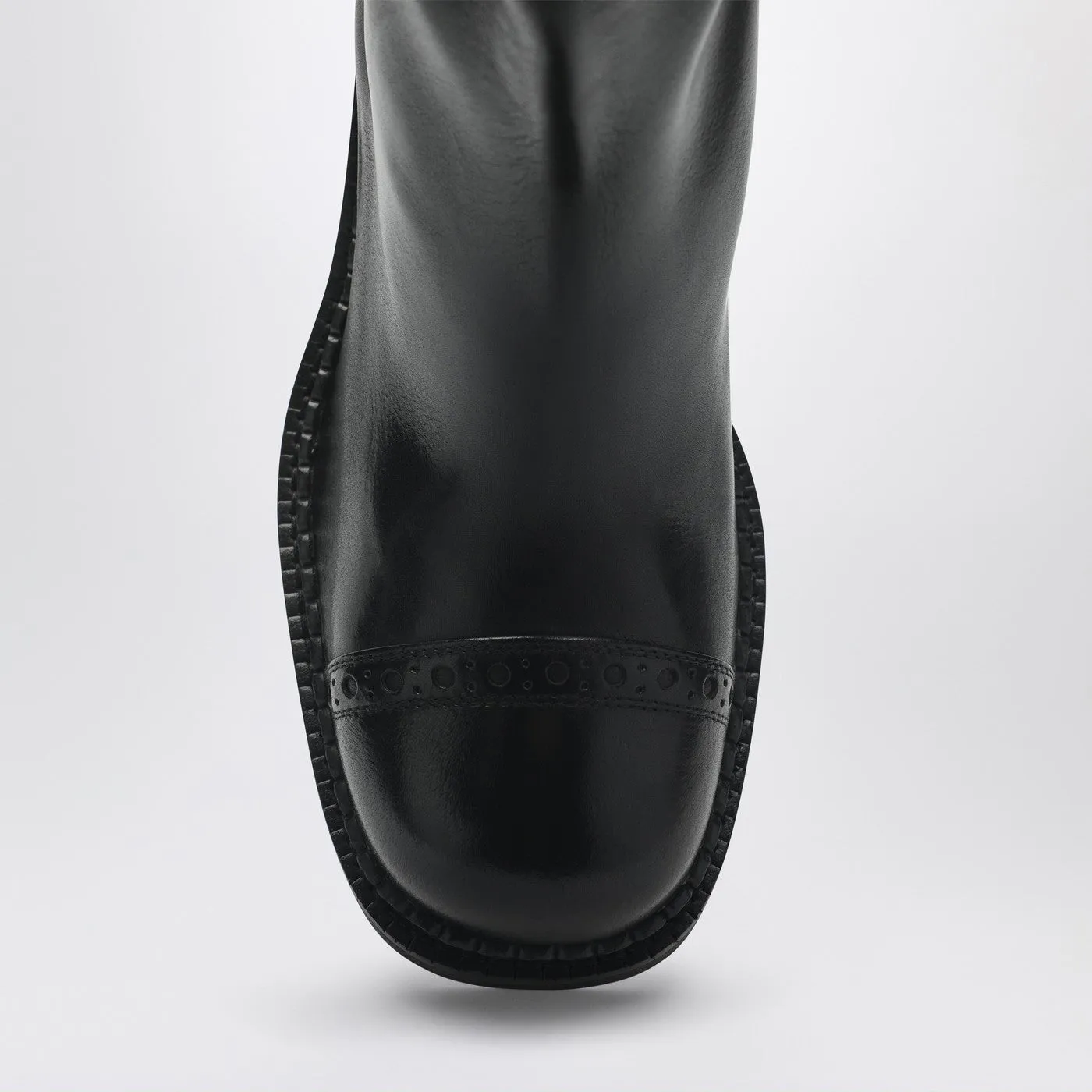 Black Leather Boots sold by Wanan Luxury product image thumbnail 3