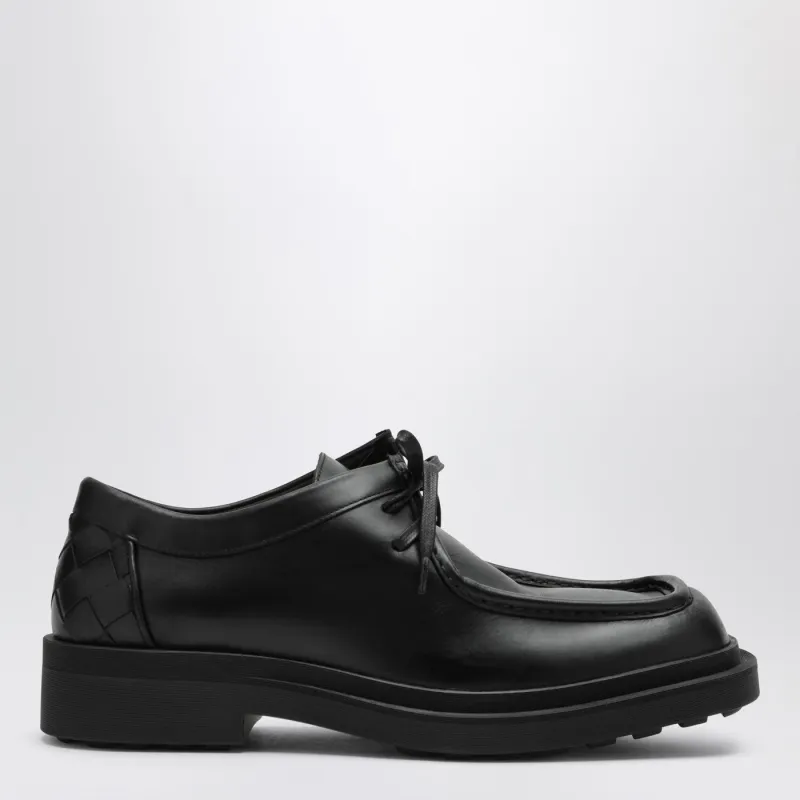 Black Ben Lace-Up Shoes made by Bottega Veneta