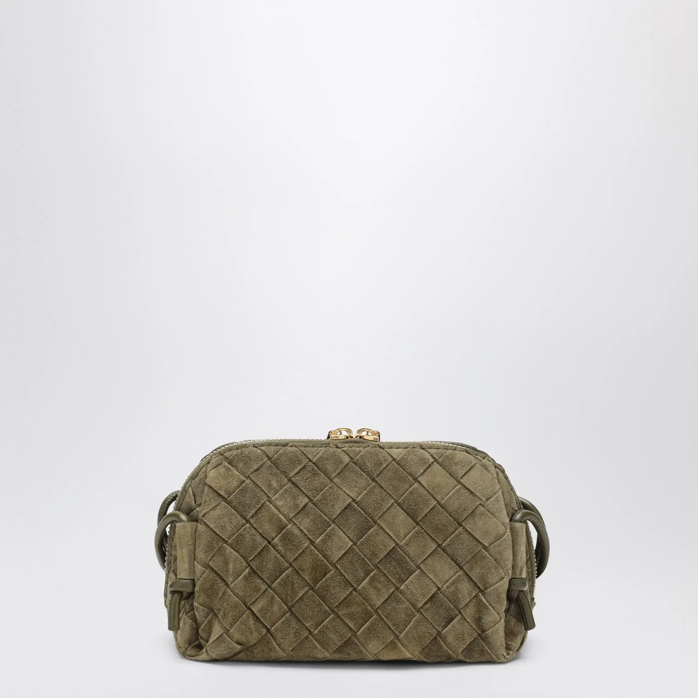 Concert Clutch Bag In Mud Colour In Intrecciato Suede sold by Wanan Luxury product image thumbnail 2