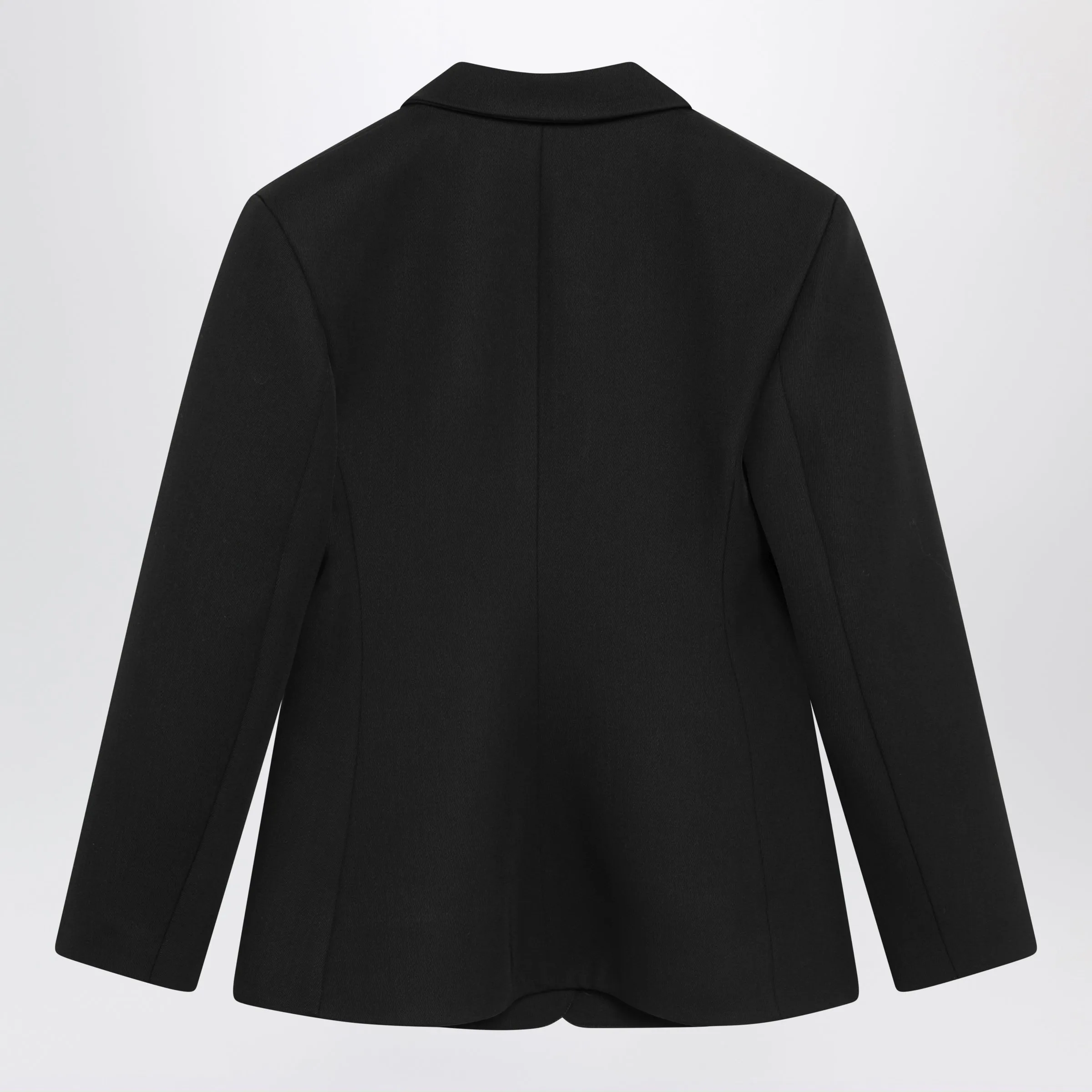Black Wool Twill Jacket sold by Wanan Luxury product image thumbnail 2