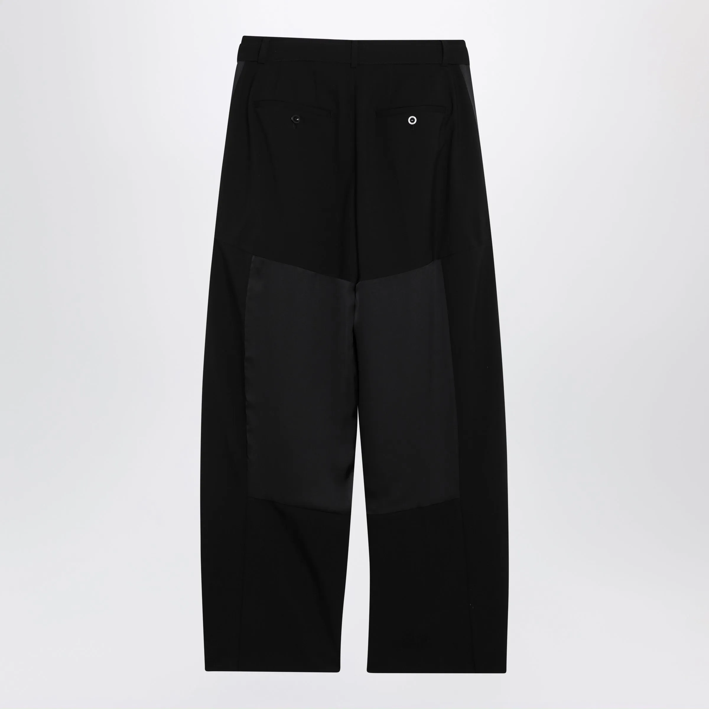 Wide-Leg Wool Trousers With Panels And Belt sold by Wanan Luxury product image thumbnail 2