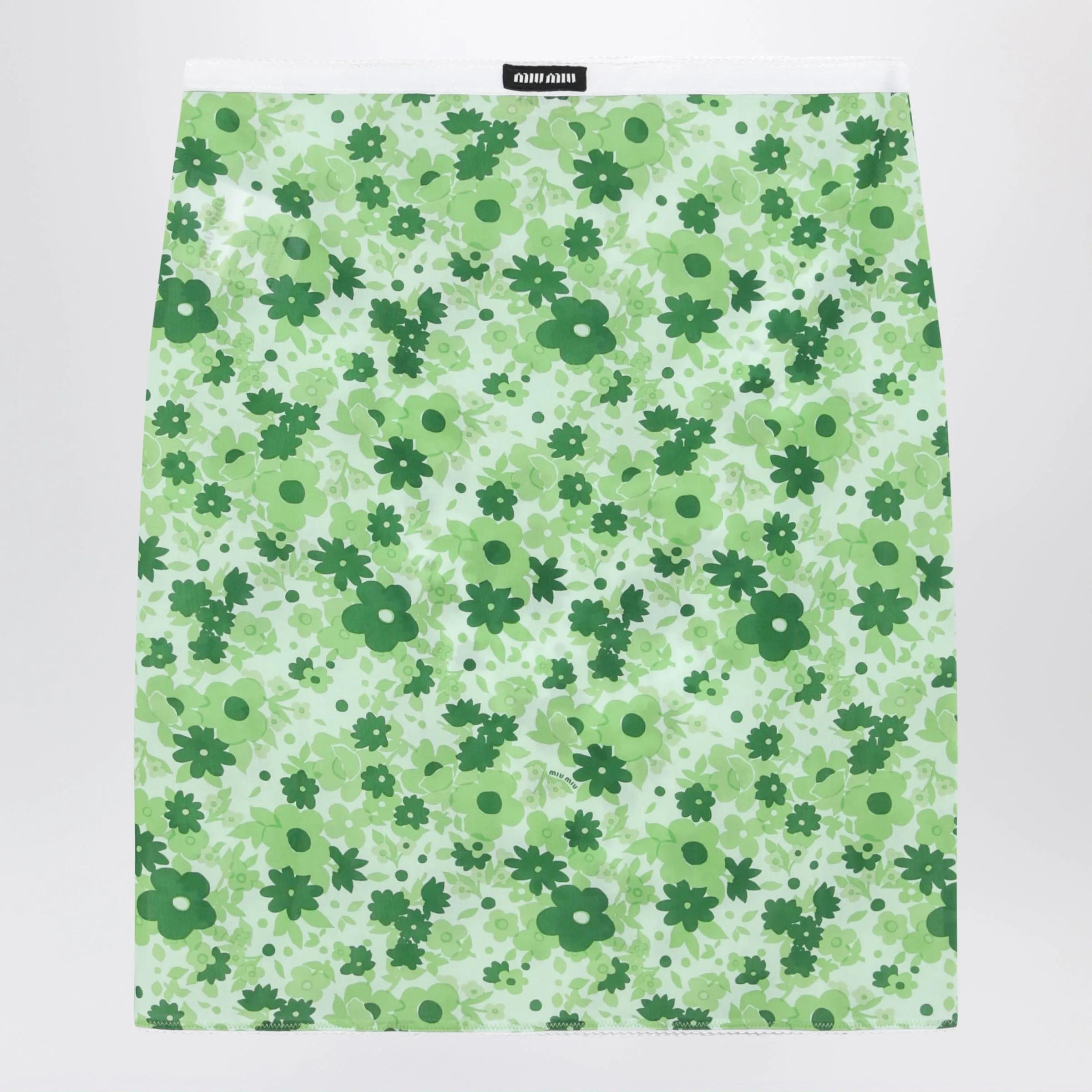Green Skirt With Floral Pattern sold by Wanan Luxury