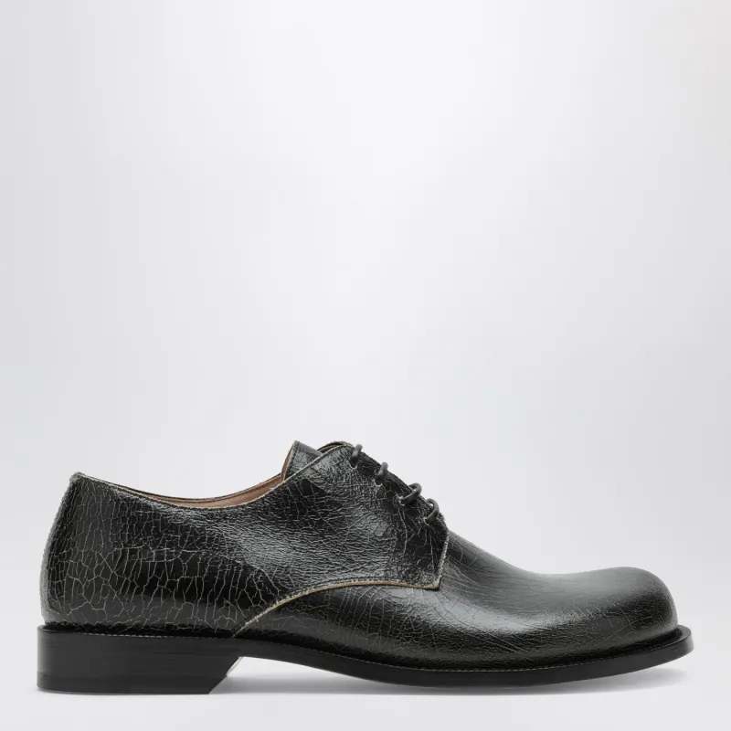 Campo Derby In Black Crackled Calfskin made by Loewe