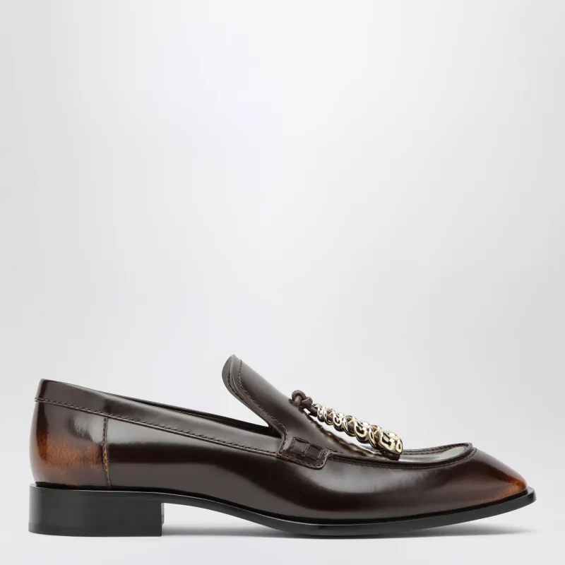 Edge Loafers In Brown Brushed Calfskin made by Loewe