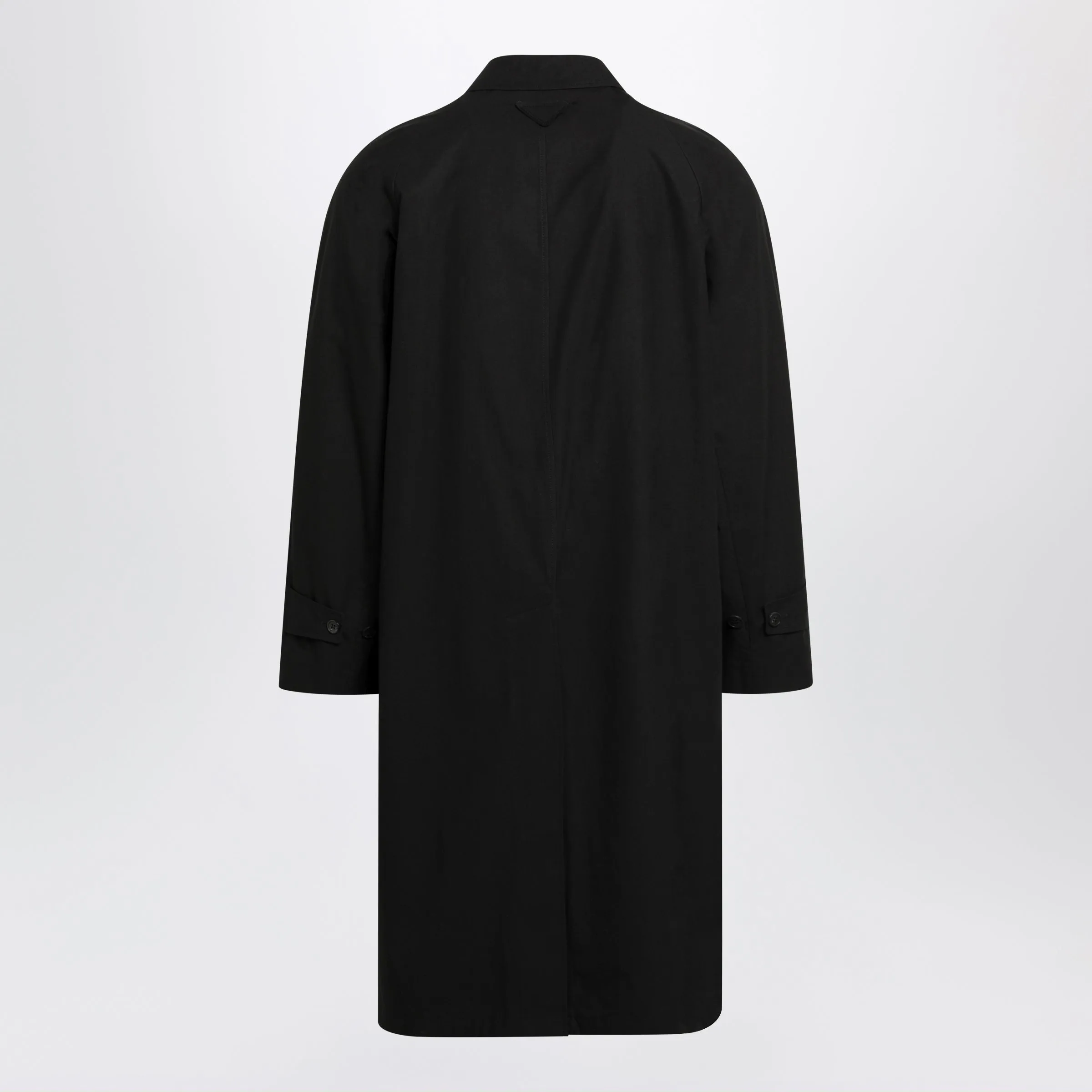 Black Cotton Overcoat sold by Wanan Luxury product image thumbnail 2