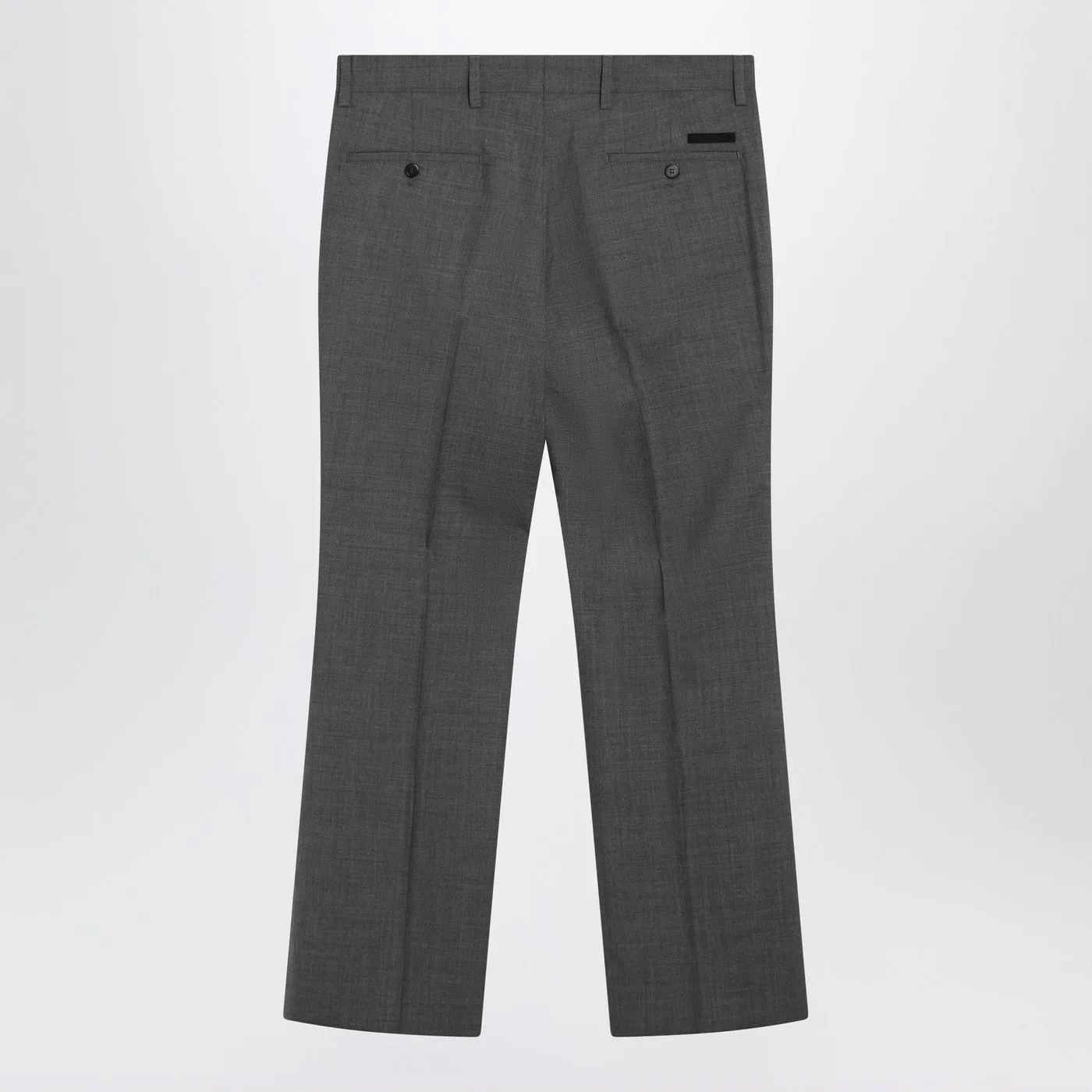 Grey Flared Wool Trousers sold by Wanan Luxury product image thumbnail 2