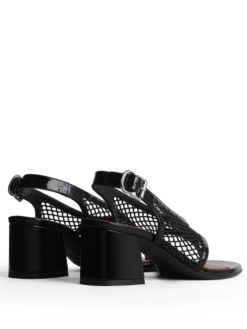 Mesh And Patent Leather Heeled Sandals sold by Wanan Luxury product image thumbnail 3