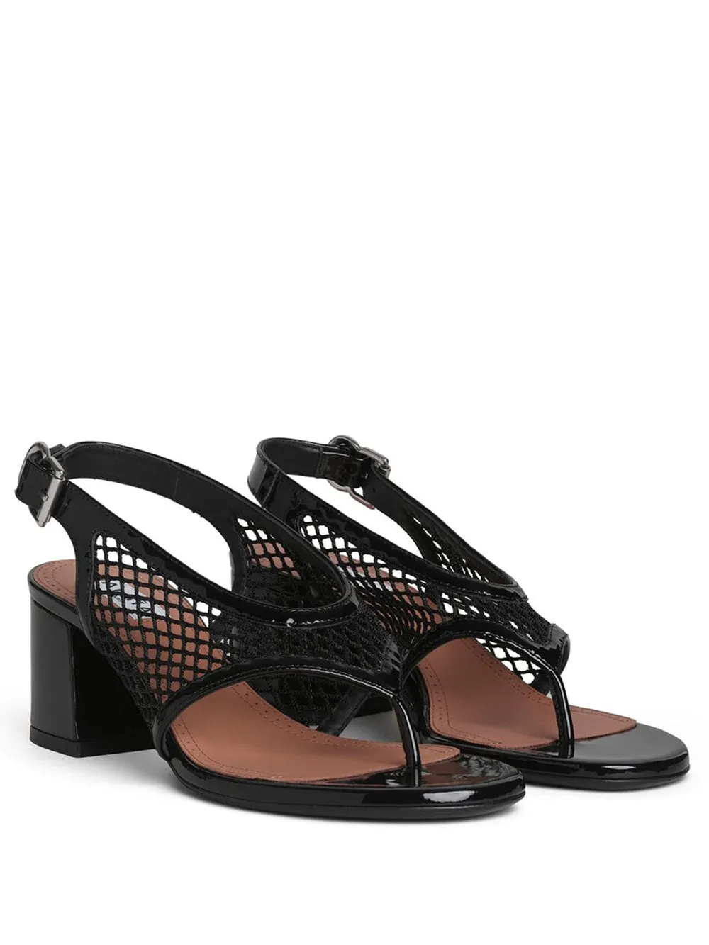 Mesh And Patent Leather Heeled Sandals sold by Wanan Luxury product image thumbnail 2