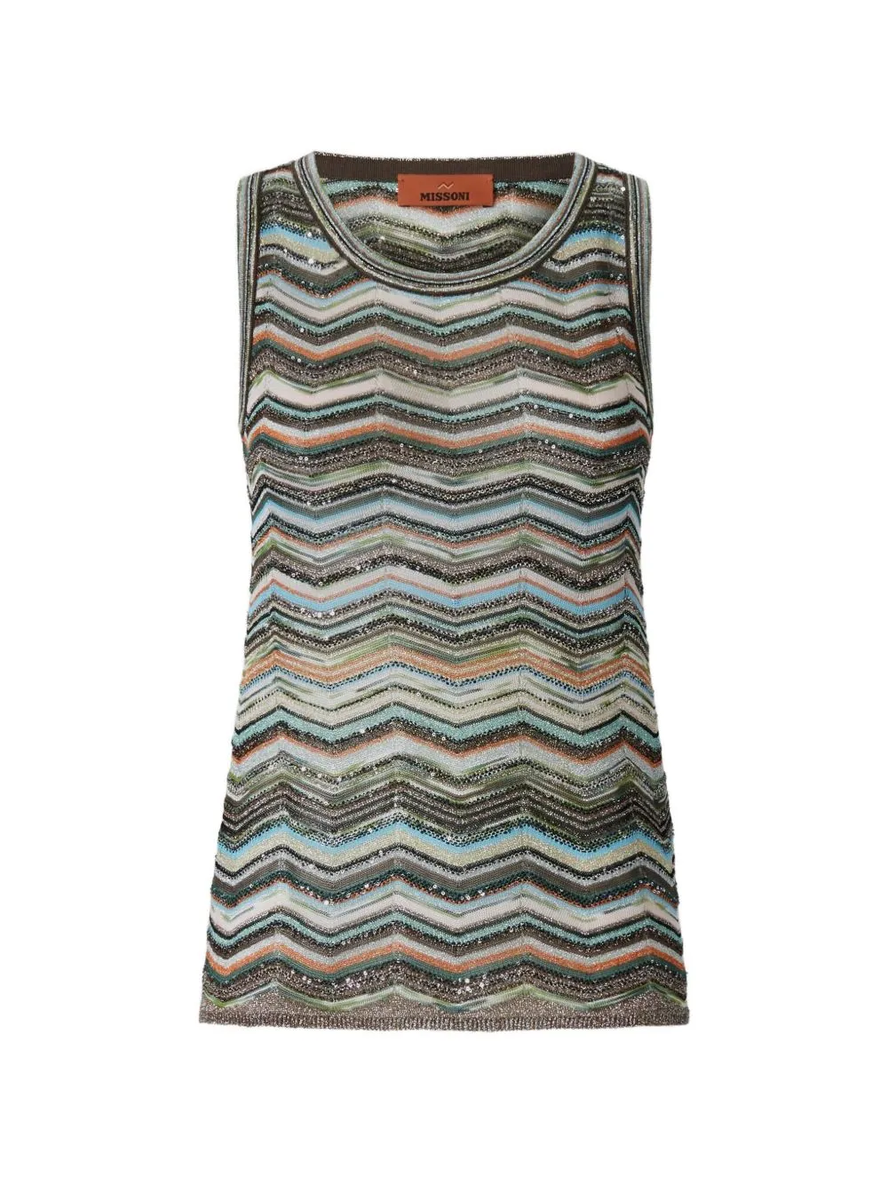 Zig Zag Motiv Top sold by Wanan Luxury