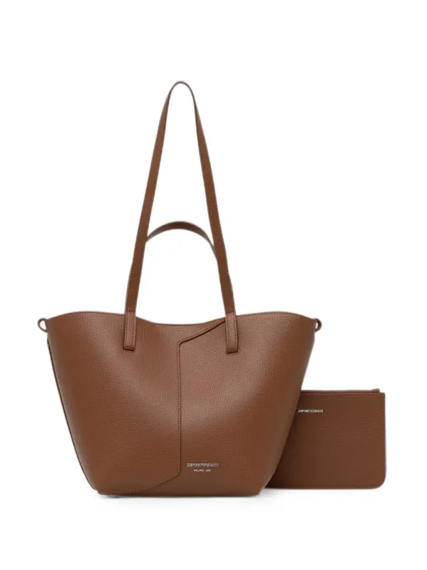 Small Leather Tote Bag made by Emporio Armani