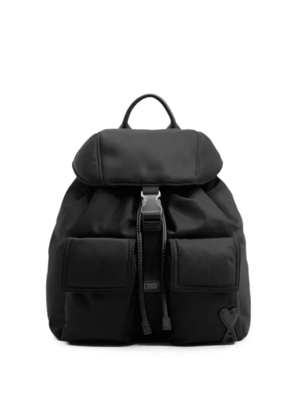 Marcel Small Nylon Backpack made by Ami