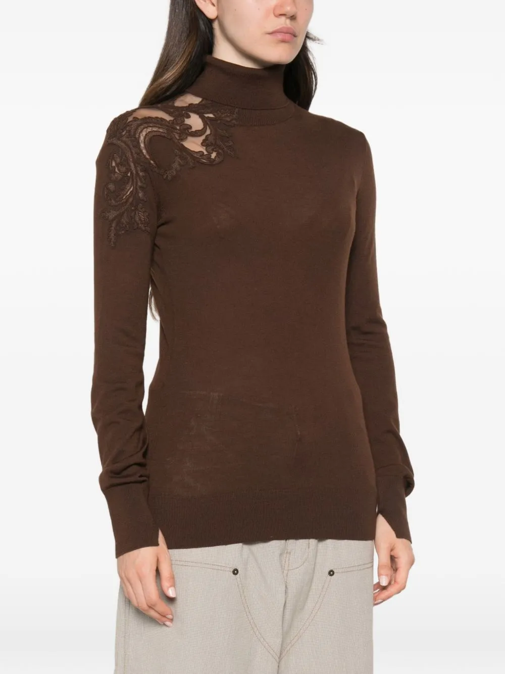 Wool Turtle-Neck Sweater sold by Wanan Luxury