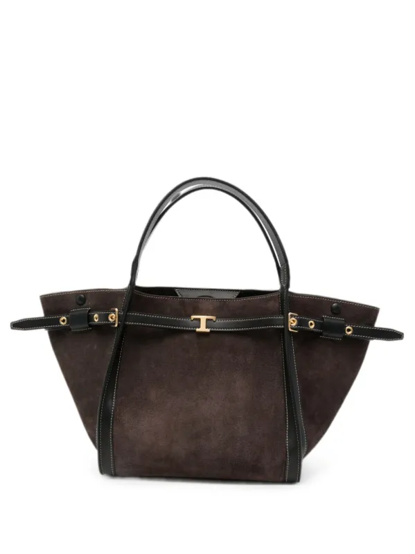T Timeless Small Leather Tote Bag made by Tod's
