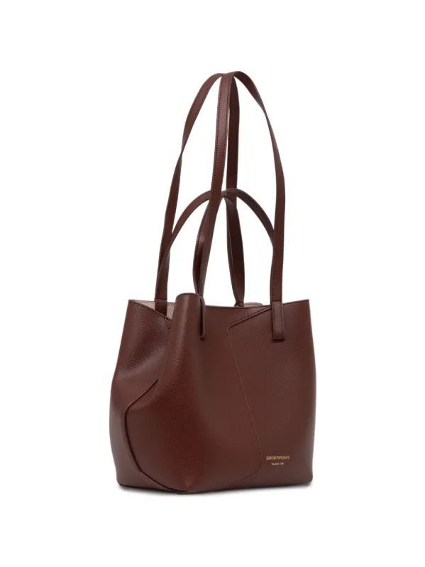 Small Leather Tote Bag made by Emporio Armani