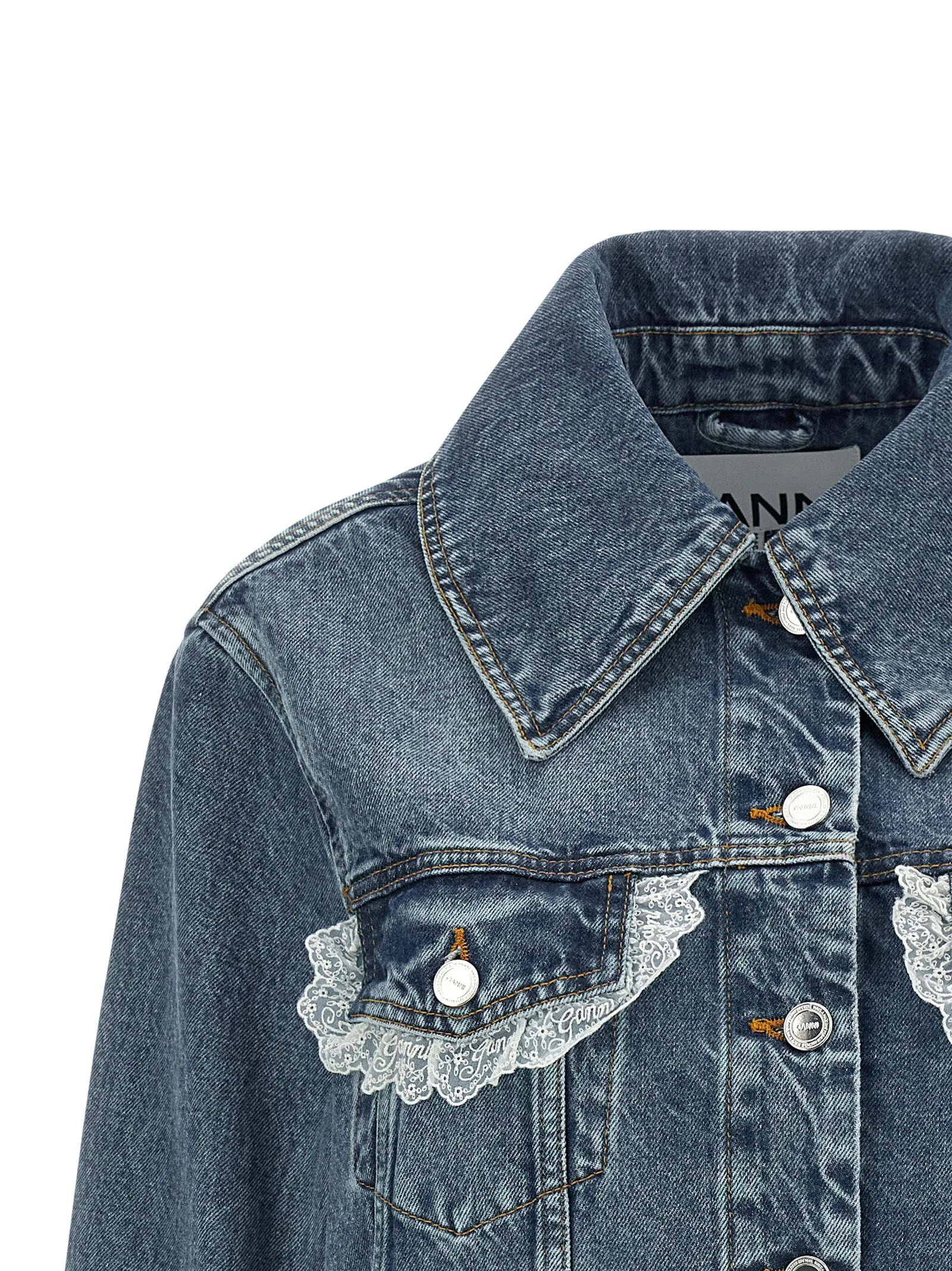Denim And Lace Jacket Blue sold by Wanan Luxury product image thumbnail 3