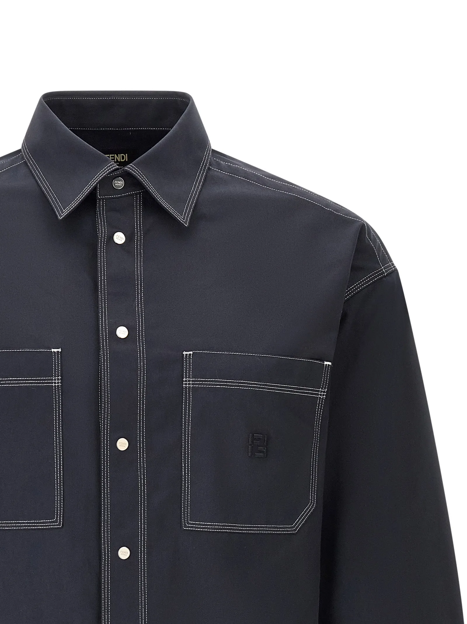 Ff Selleria Shirt And Blouse Blue sold by Wanan Luxury product image thumbnail 3