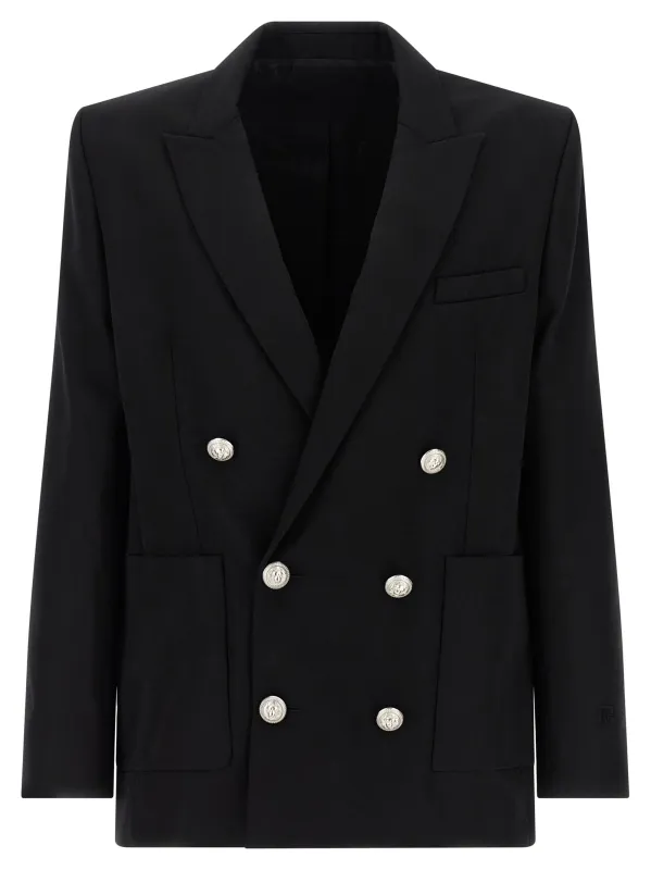 Grain De Poudre Blazer Black made by Balmain