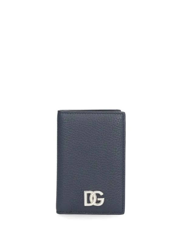 Tempesta Card Holder Wallets Blue made by Dolce & Gabanna