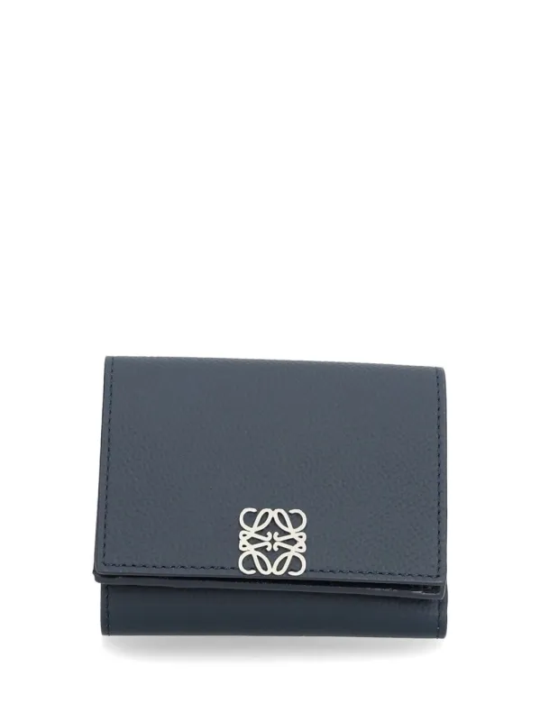 Trifold Wallet Blue made by Loewe