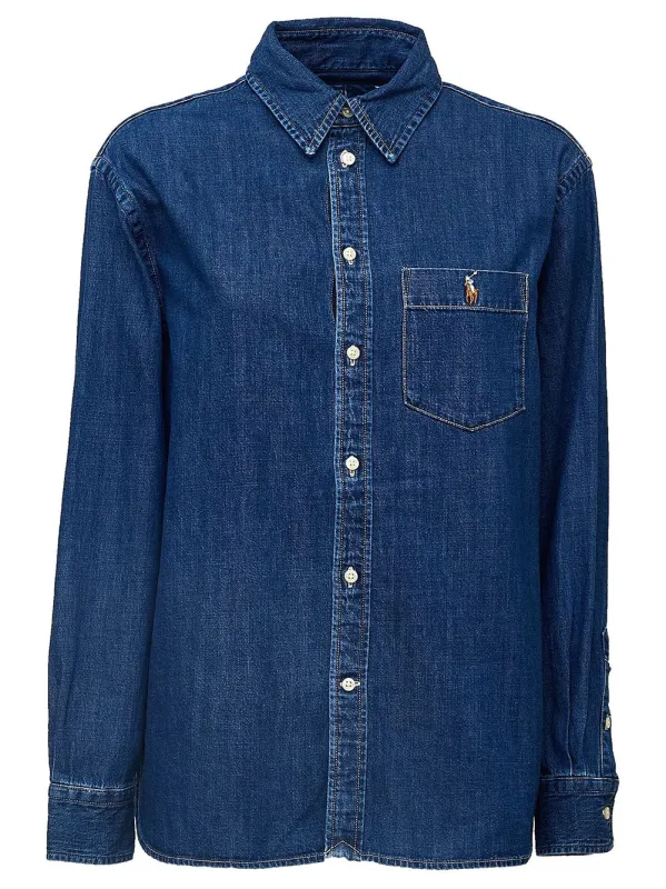 Woven-Sport Denim Shirt made by Polo by Ralph Lauren