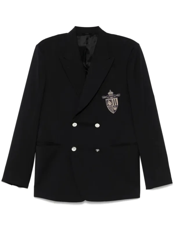 Straight-Cut Double Breasted Wool Jacket made by Fendi