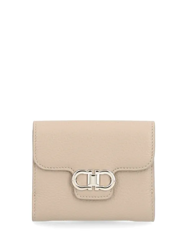 Gancini Wallets Beige made by Salvatore Ferragamo