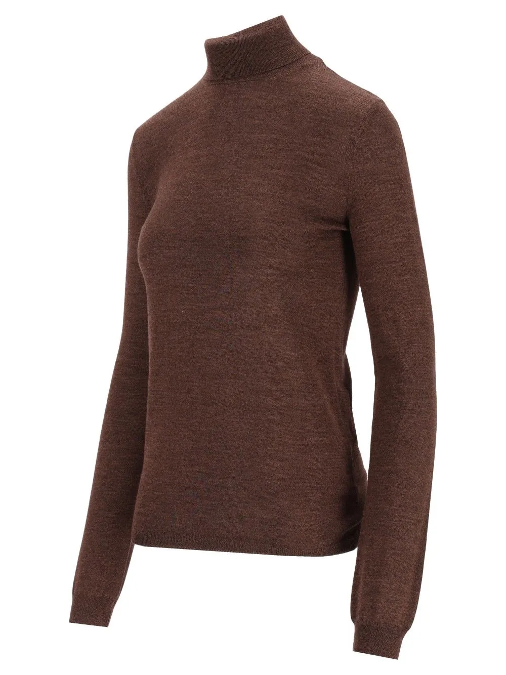 Wool And Silk Turtleneck Knitwear Brown sold by Wanan Luxury product image thumbnail 3