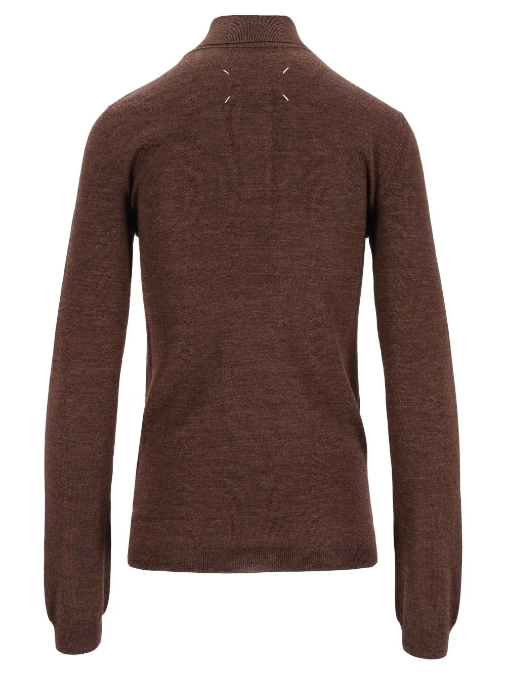 Wool And Silk Turtleneck Knitwear Brown sold by Wanan Luxury product image thumbnail 2