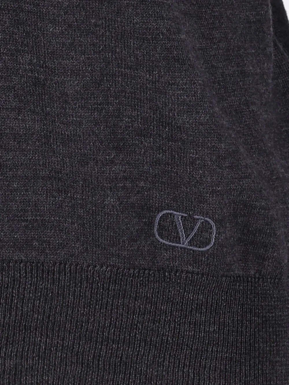 Wool Knit Polo Shirt Knitwear Grey sold by Wanan Luxury product image thumbnail 3