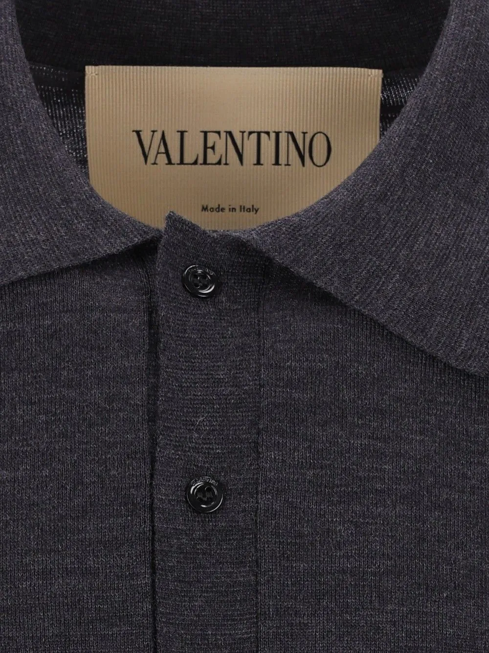 Wool Knit Polo Shirt Knitwear Grey sold by Wanan Luxury product image thumbnail 4
