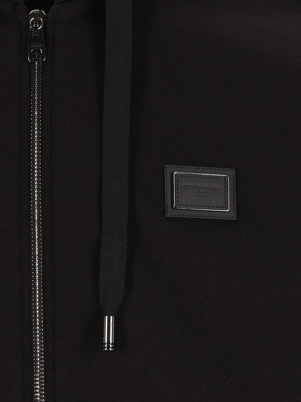 Hooded Zipped Sweater Sweatshirts Black sold by Wanan Luxury product image thumbnail 3