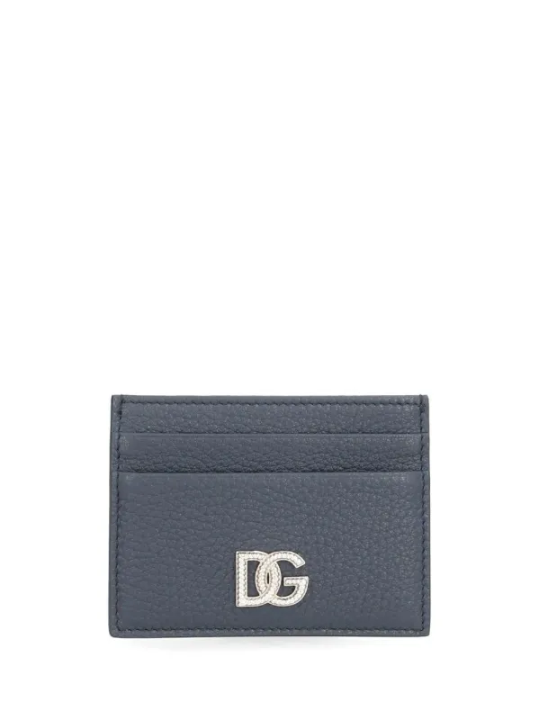 Odyssey Card Holder Small Leather Goods Blue made by Dolce & Gabanna