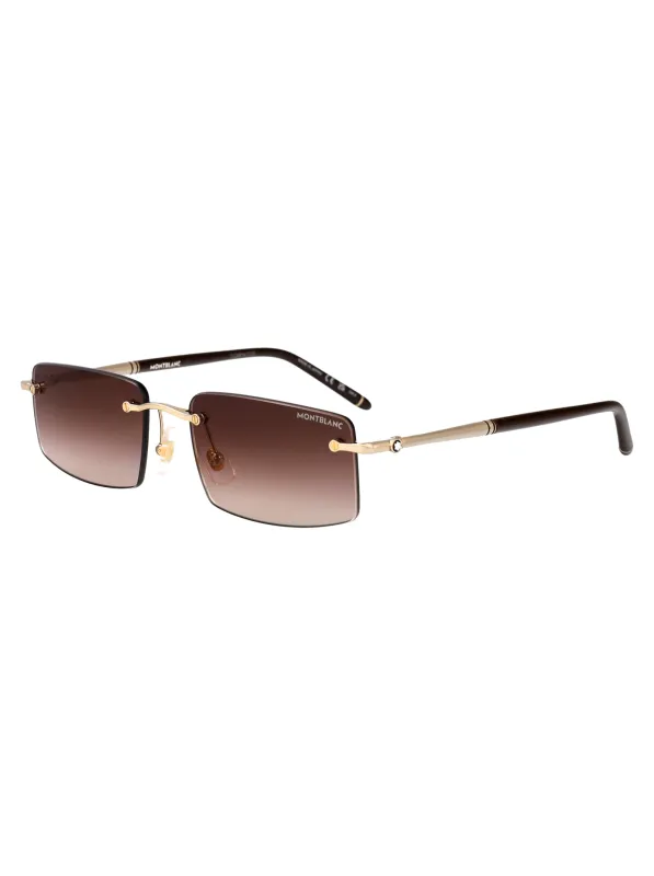 MB0443S Rimless Sunglasses made by Mont Blanc