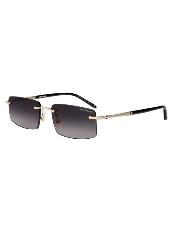 MB0443S Rimless Sunglasses made by Mont Blanc
