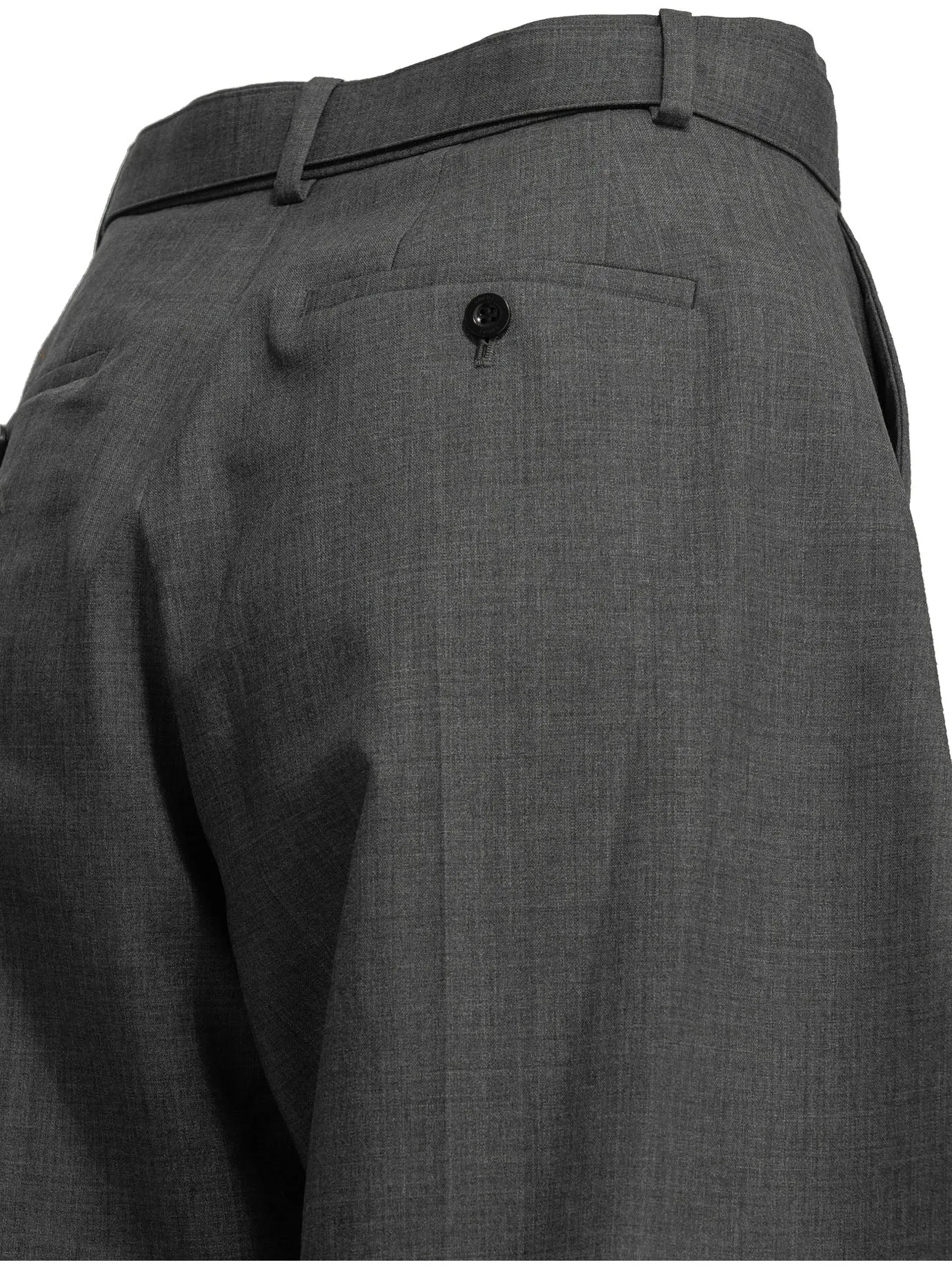 Tailored Wool Pants Trousers Grey sold by Wanan Luxury product image thumbnail 4
