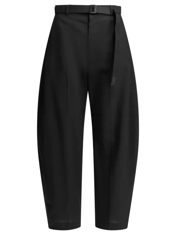 Tailored Wool Pants Trousers Black made by Sacai