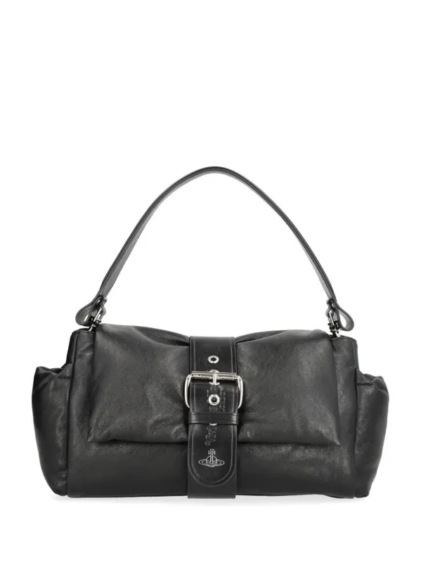 Hazel Treasure Shoulder Bags Black made by Vivienne Westwood