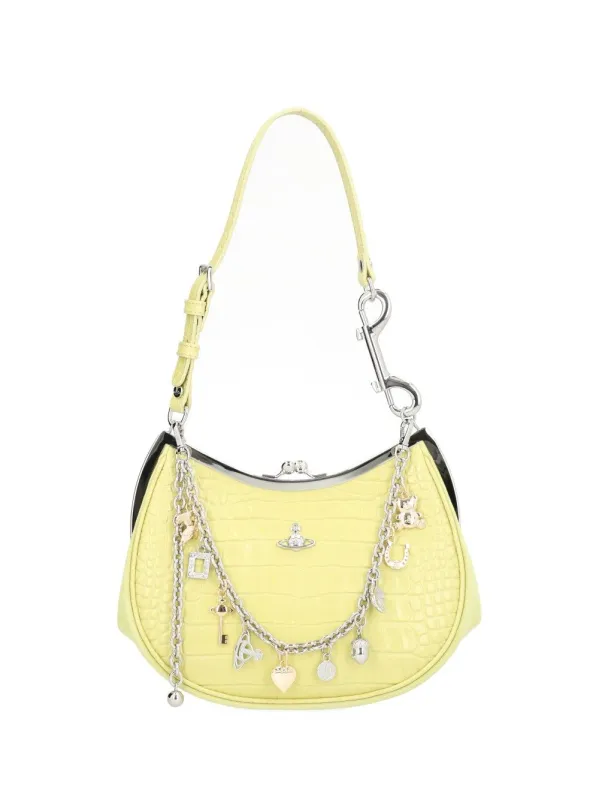 Leather Charm Bag Green made by Vivienne Westwood