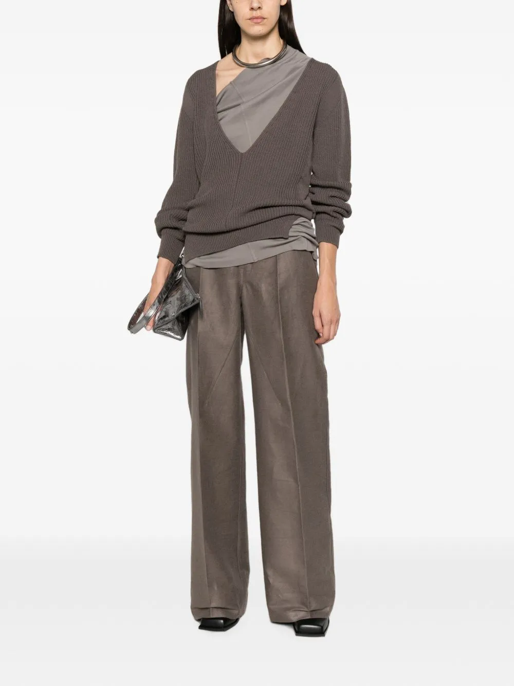 Wool V-Necked Sweater sold by Wanan Luxury product image thumbnail 2