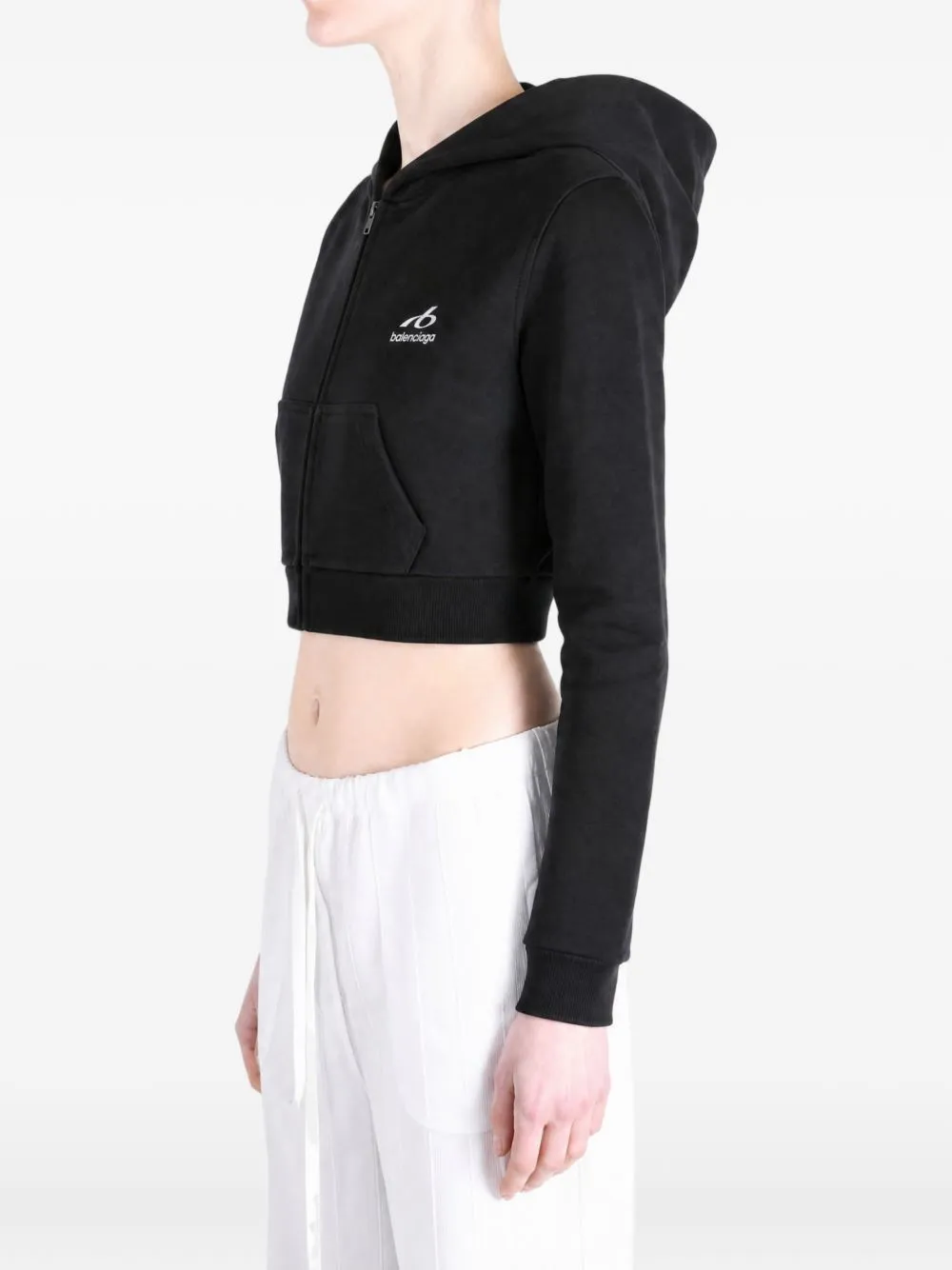 Cotton Cropped Sweatshirt sold by Wanan Luxury product image thumbnail 4