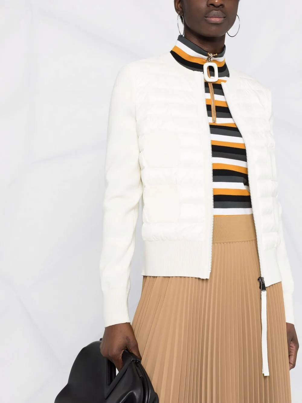 Wool And Nylon Padded Cardigan sold by Wanan Luxury product image thumbnail 4