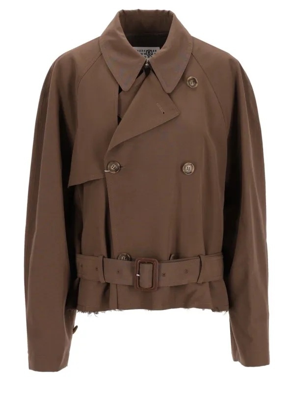 Short Jacket Coats Brown made by Maison Margiela