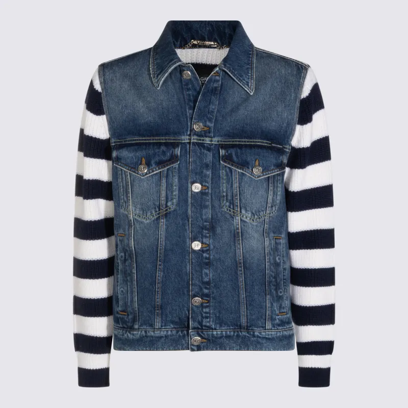 Jackets Blue Multi made by Dolce & Gabanna